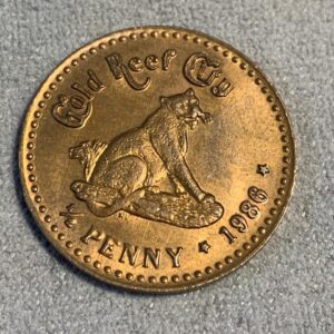 Lot 26 - Gold Reef City 1/4 d token 1986