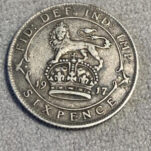 Lot 29 - 1917 UK sixpence