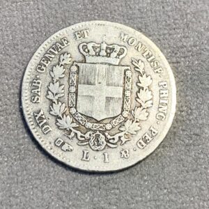 Lot 43 - Sardinia 1853 1 lira