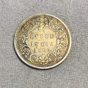 Lot 45 - India British 1/4 Rupee 1862
