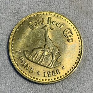 Lot 25 - Gold Reef City 1 pond token 1986