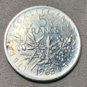 Lot 57 - France 5 Francs 1963