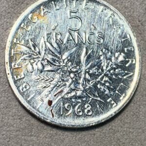 Lot 58 - France 5 Francs 1968