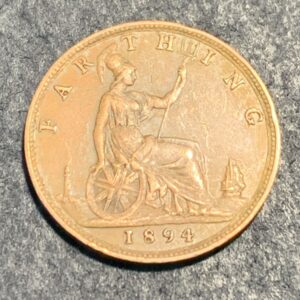Lot 79 - British Farthing 1894
