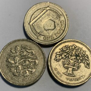 Lot 134 - 3 x British Pounds