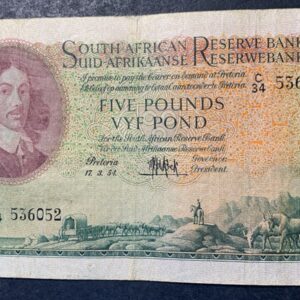 Lot 168 - MH de Kock 5 pound