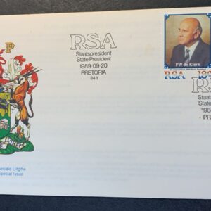 Lot 194. FW de Klerk FDC