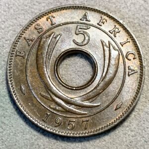 Lot 202. East Africa 1957 5 cents