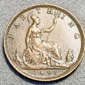 Lot 203. British 1891 Farthing