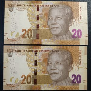 Lot 24 - 2 x R20 notes in sequence