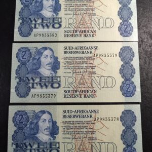 Lot 27 - Gerhard de Kock R2 notes x 3