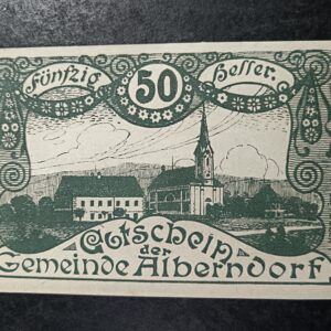 Lot 31 - 50 Heller Notgeld Alberndorf