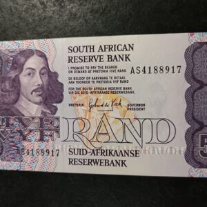 Lot 34 - Gerhard de Kock R5 note 1989