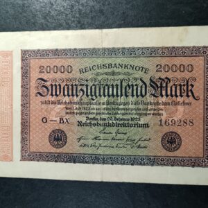 Lot 38 - German 20000 mark