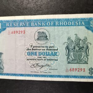 Lot 37 - Rhodesia $1 note