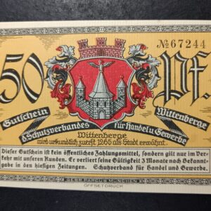 Lot 57 - 50 pfennig notgeld Wittenberge