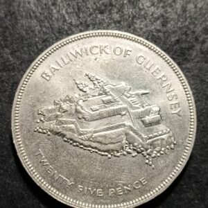 Lot 11. Guernsey 25 pence