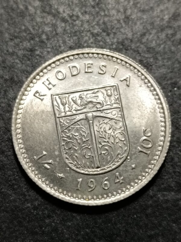 Lot 12. Rhodesia 1964 10 cent