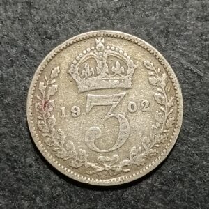 Lot 24. Great Britain 1902 3 pence