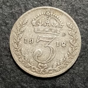 Lot 25. Great Britain 1918 3 pence
