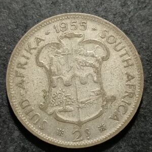 Lot 37. 1955 2 shilling