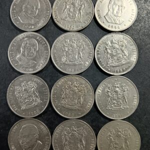 Lot 44. 12 x nickel R1 coins