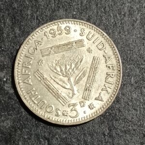 Lot 65. 1959 3 pence