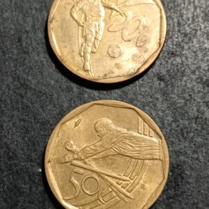 Lot 42 - Soccer and Cricket 50 cent combo