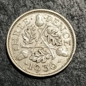 Lot 60 - British 1936 silver 3 pence