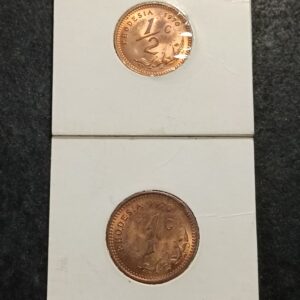 Lot 54 - Rhodesia 1/2 cent and 1 cent combo