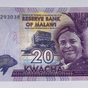 Lot 33 - Malawi 20 kwacha