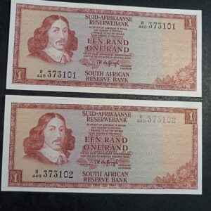 Lot 1 - TW de Jongh R1 notes x 2