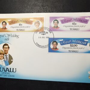Lot 34 - Tuvalu Royal Wedding FDC