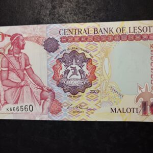 Lot 77 - Lesotho 10 Maloti note