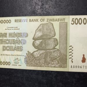 Lot 72 - Zimbabwe 500000 Dollars