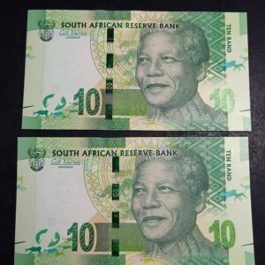 Lot 70 - Gill Marcus pair of R10 notes