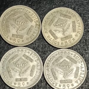 Lot 44 - 1961 to 1964 silver 5 cents