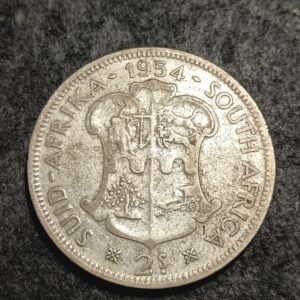Lot 21 - 1954 2 shillings coin