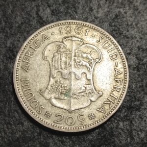 Lot 25 - 1961 20 cent coin