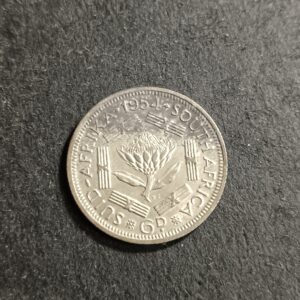 Lot 109 - 1954 silver 6 pence