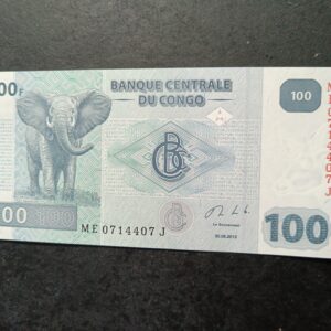 Lot 11 - Congo 100 francs