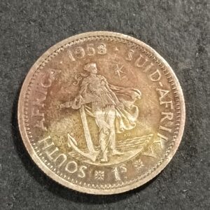 Lot 10 - 1958 silver 1 shilling
