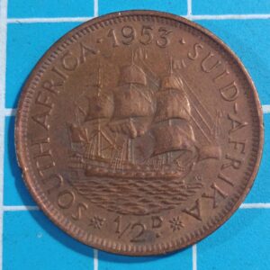 South African half penny 1953