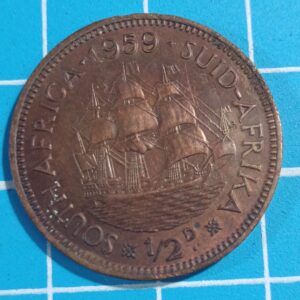 South African half penny 1959