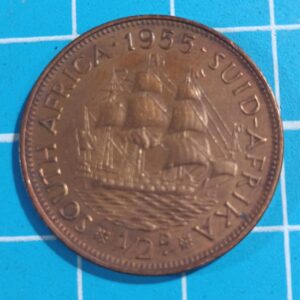 South African half penny 1955