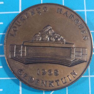 Lourenco Marques gedenktuin medallion 1968
