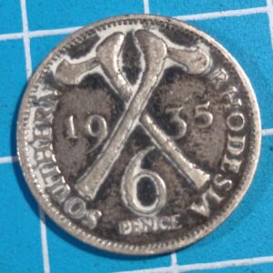 Southern Rhodesia 1935 6 pence