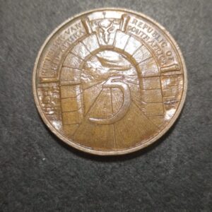 Johannesburg 5 year republic celebration medal