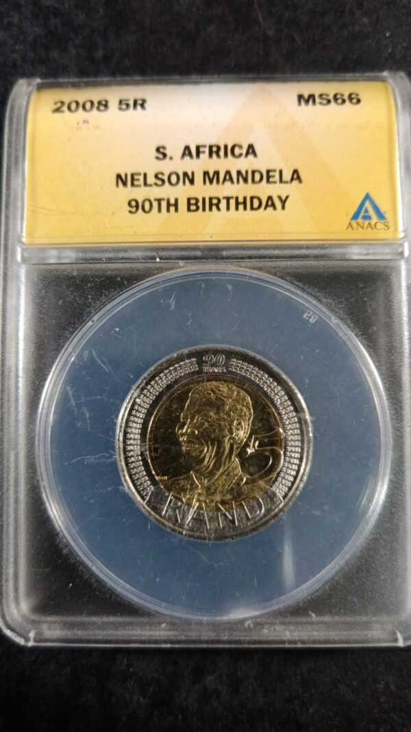 Mandela 2008 R5 Anacs graded MS66