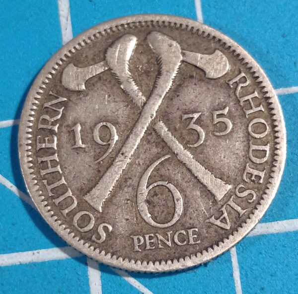 Southern Rhodesia 6 pence 1935